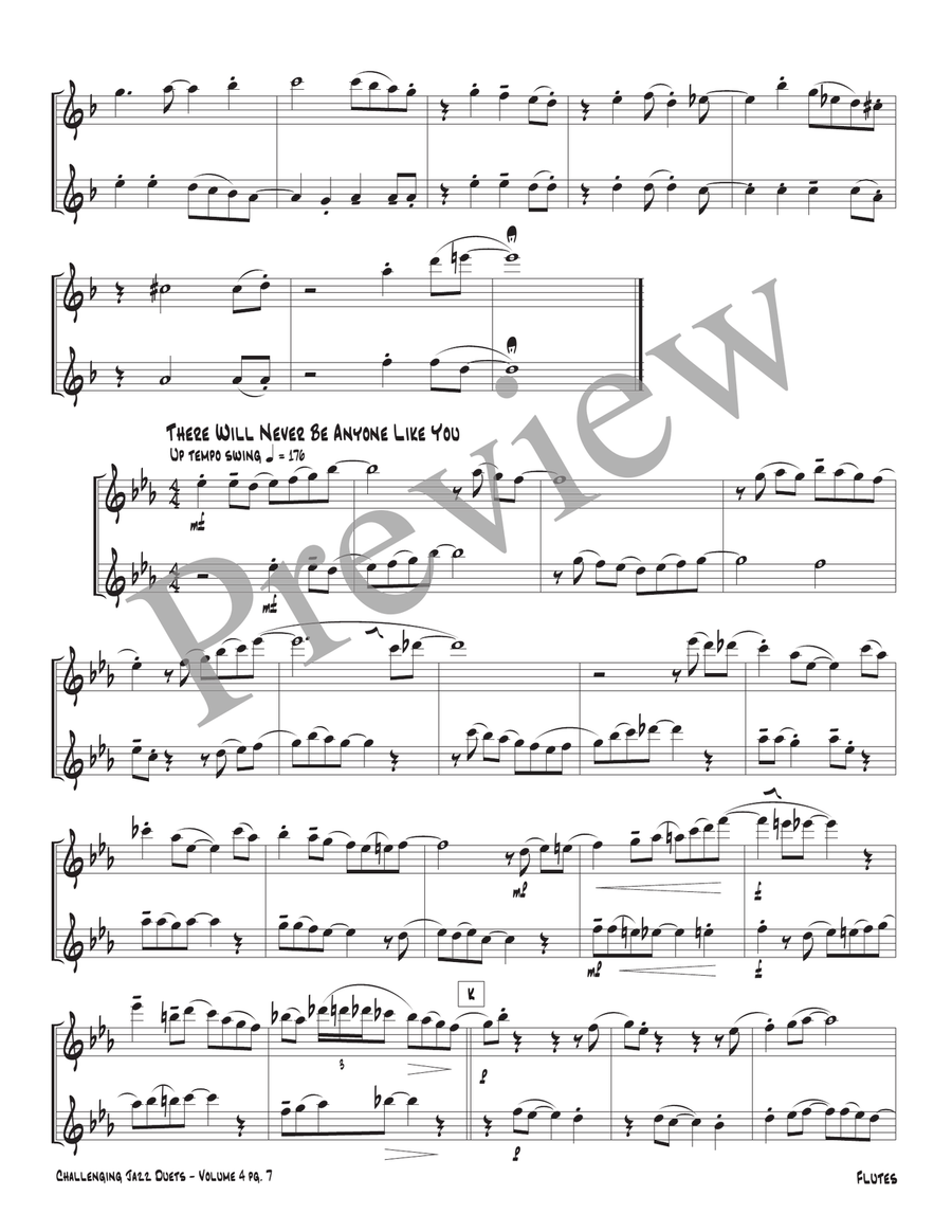 Challenging Jazz Duets Volume 4 Flute Duet scores gallery preview page 9