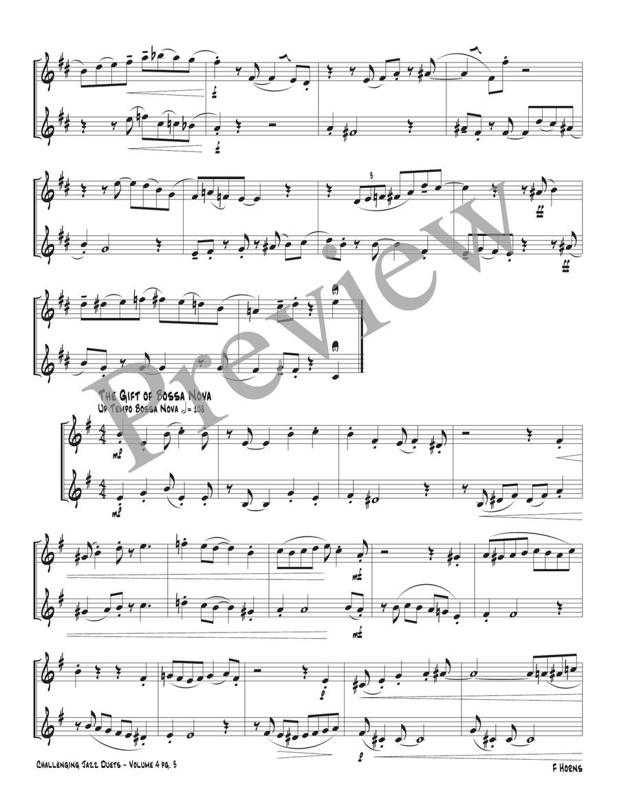 Challenging Jazz Duets Volume 4 Brass Duet scores gallery preview page 5
