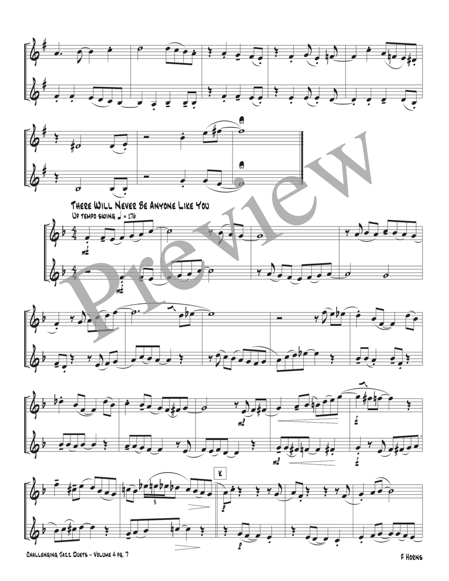 Challenging Jazz Duets Volume 4 Brass Duet scores gallery preview page 9