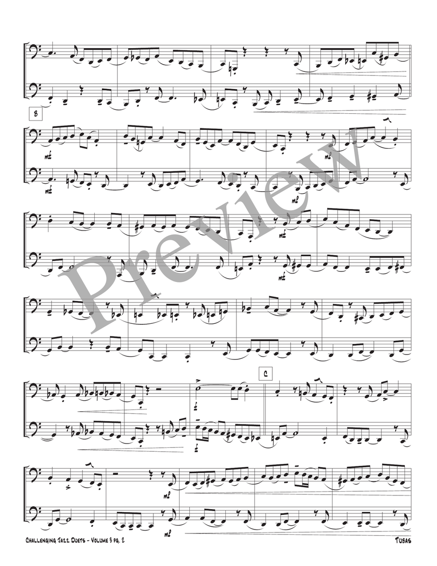Challenging Jazz Duets Volume 3 Brass Duet scores gallery preview page 4
