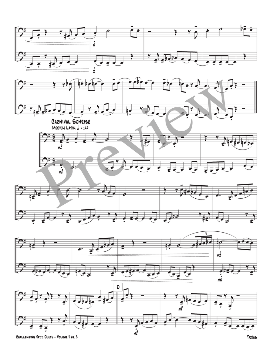 Challenging Jazz Duets Volume 3 Brass Duet scores gallery preview page 5