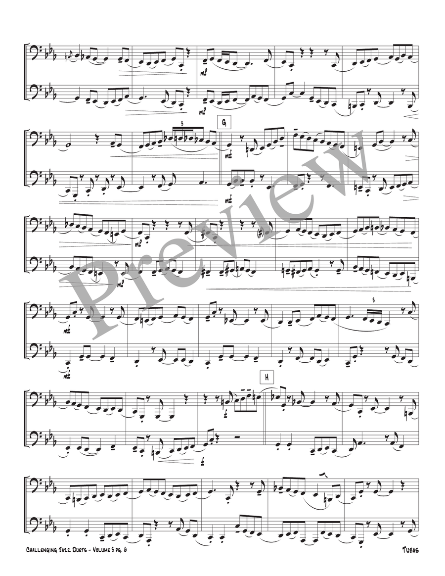 Challenging Jazz Duets Volume 3 Brass Duet scores gallery preview page 8