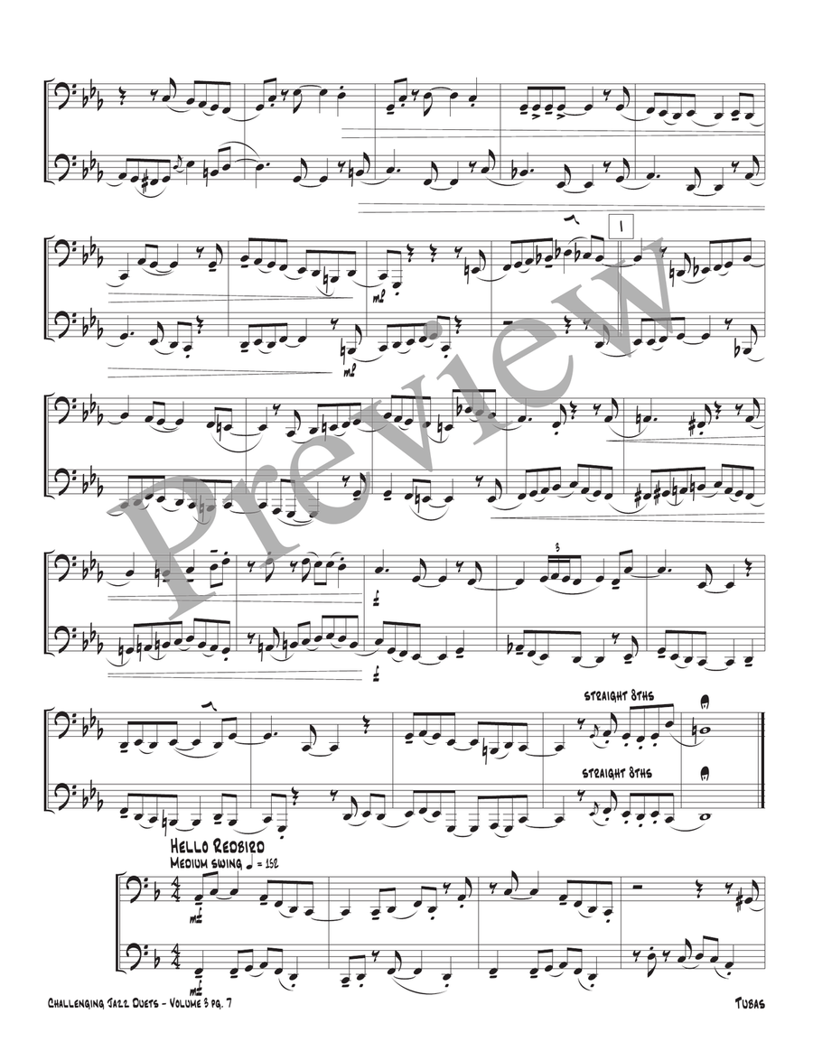 Challenging Jazz Duets Volume 3 Brass Duet scores gallery preview page 9