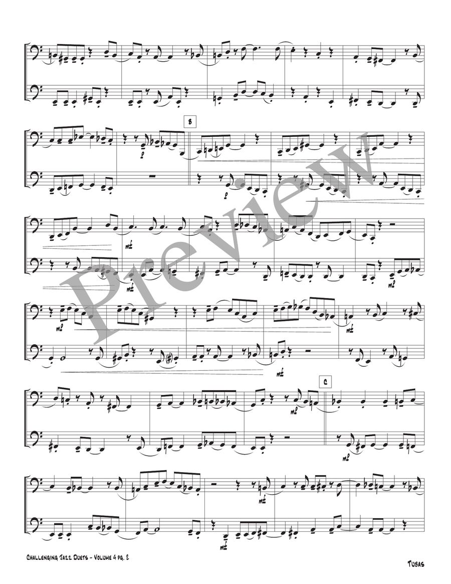 Challenging Jazz Duets Volume 4 Brass Duet scores gallery preview page 4