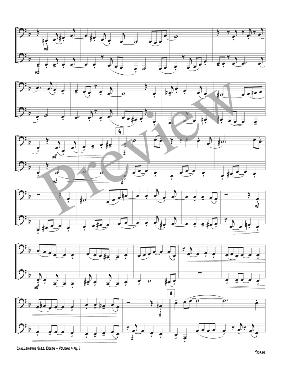 Challenging Jazz Duets Volume 4 Brass Duet scores gallery preview page 7