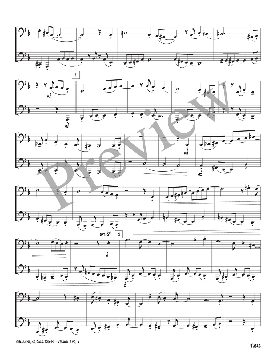 Challenging Jazz Duets Volume 4 Brass Duet scores gallery preview page 8