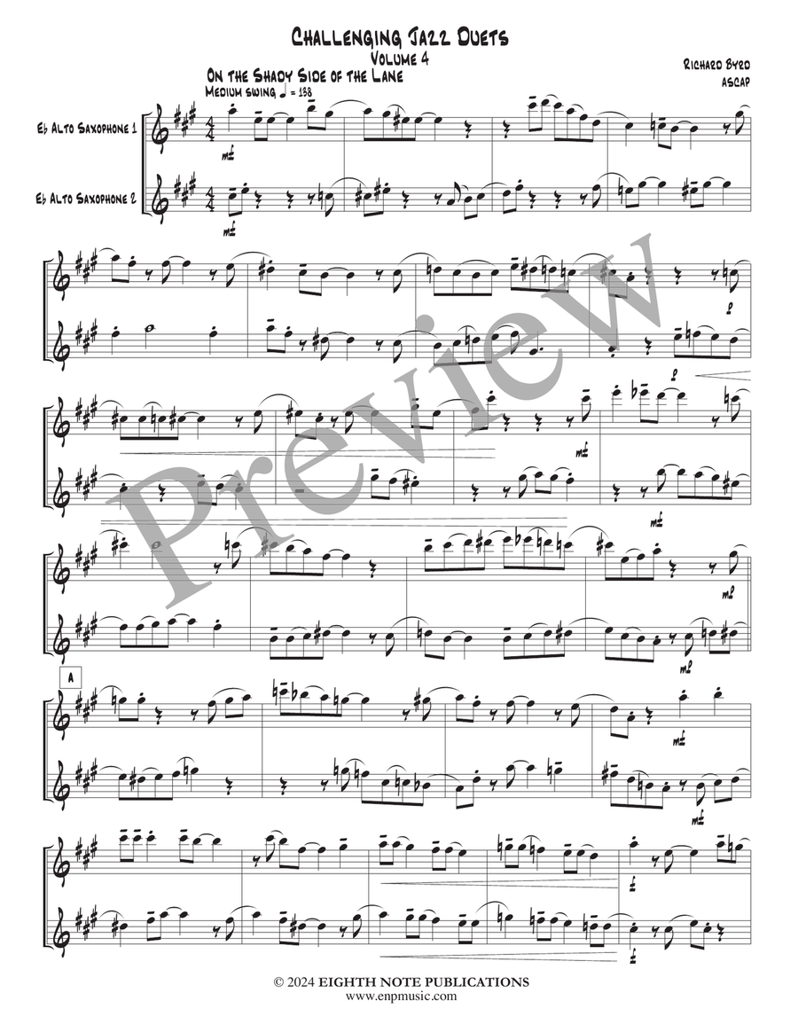 Challenging Jazz Duets Volume 4 Woodwind Duet scores gallery preview page 3