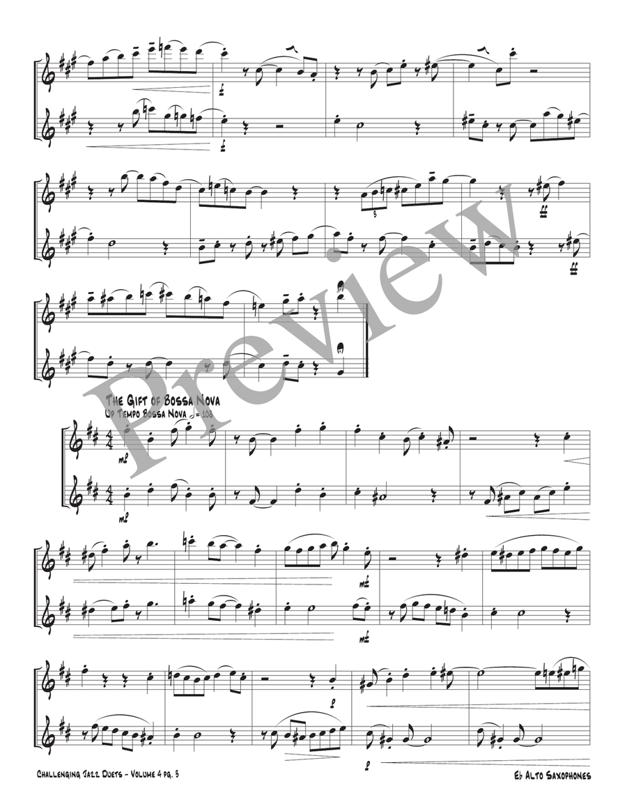 Challenging Jazz Duets Volume 4 Woodwind Duet scores gallery preview page 5