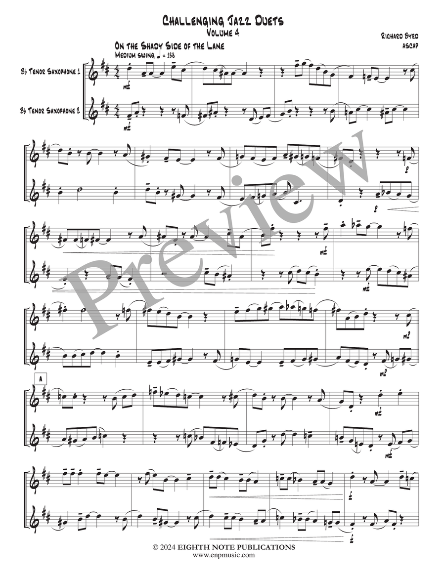 Challenging Jazz Duets Volume 4 Woodwind Duet scores gallery preview page 3