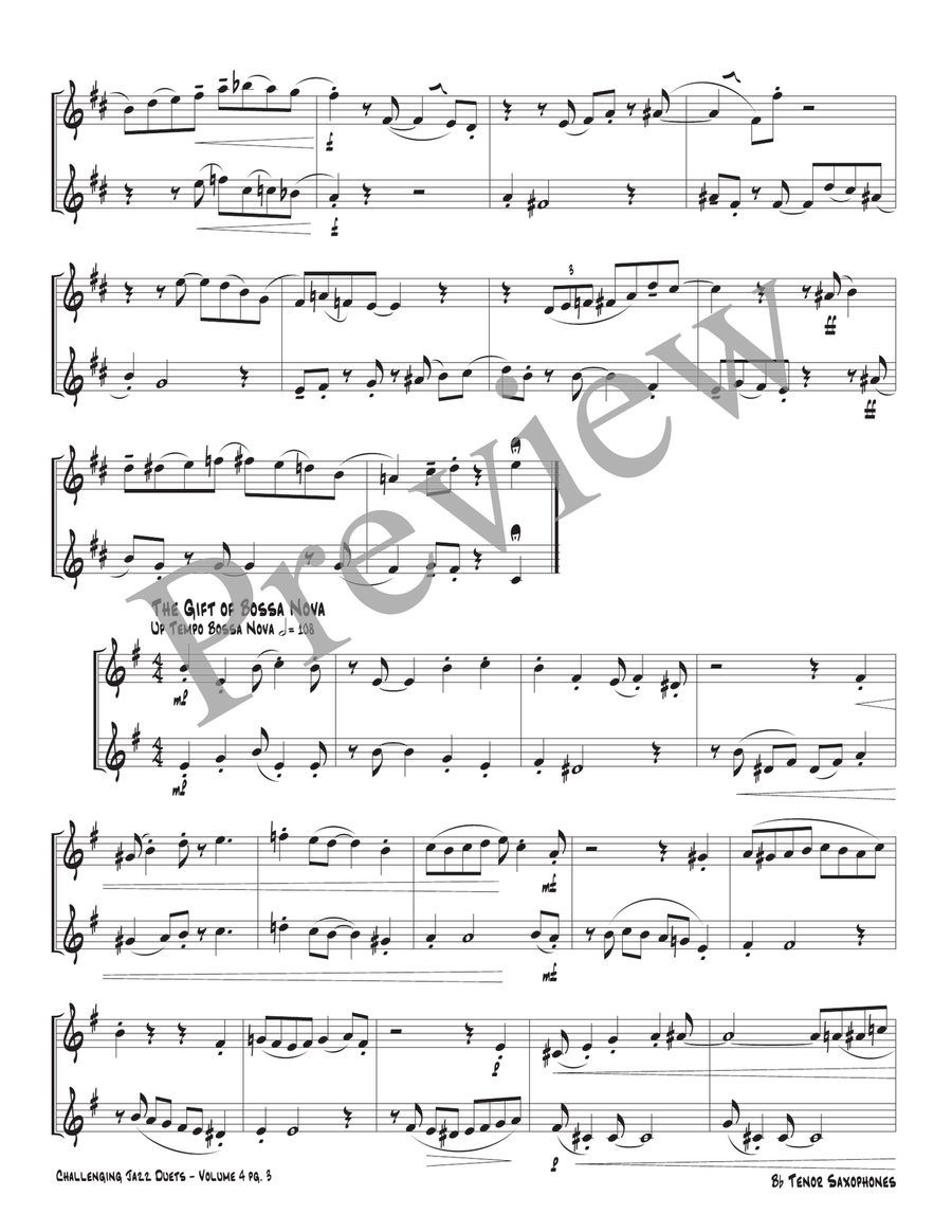 Challenging Jazz Duets Volume 4 Woodwind Duet scores gallery preview page 5