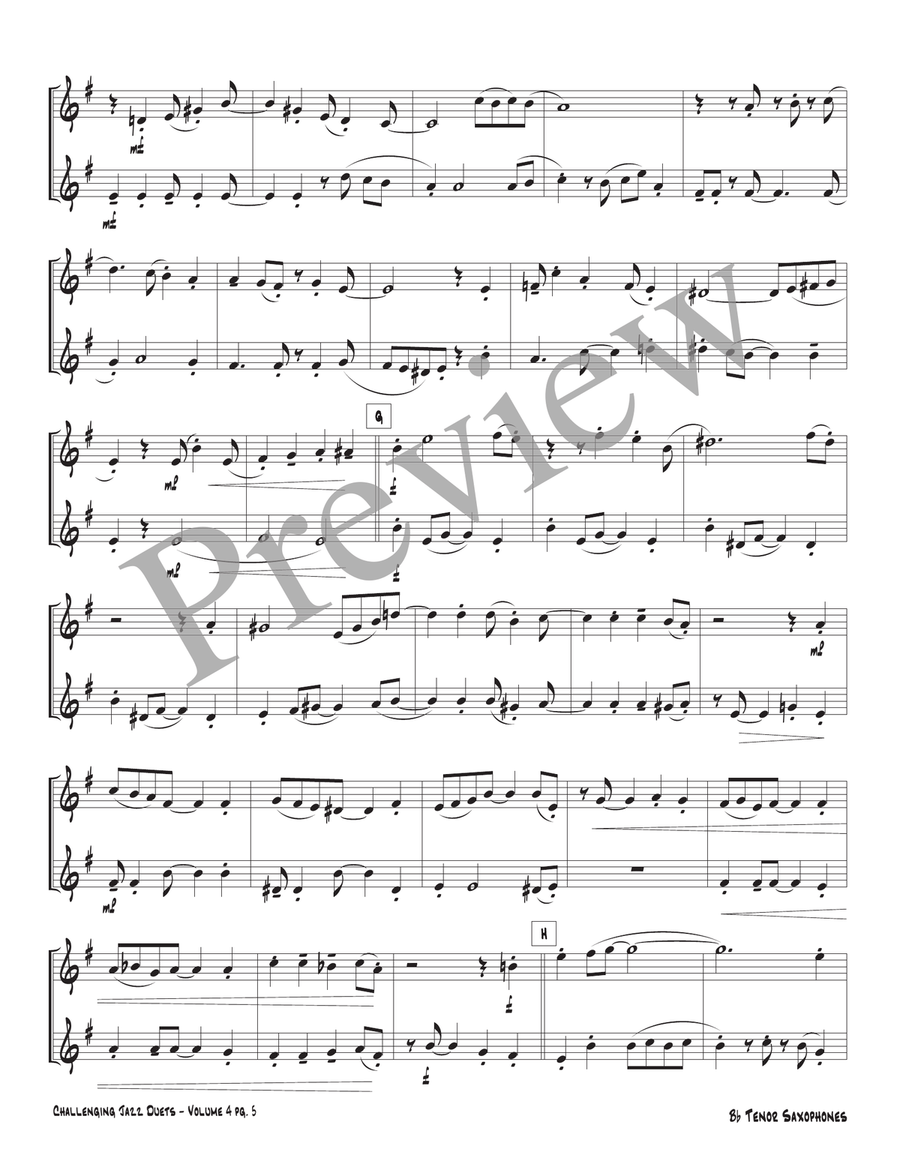 Challenging Jazz Duets Volume 4 Woodwind Duet scores gallery preview page 7