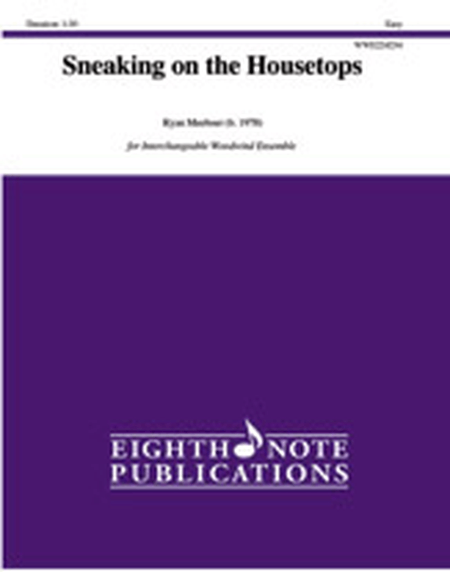Sneaking on the Housetops Woodwind Ensemble scores gallery preview page 1