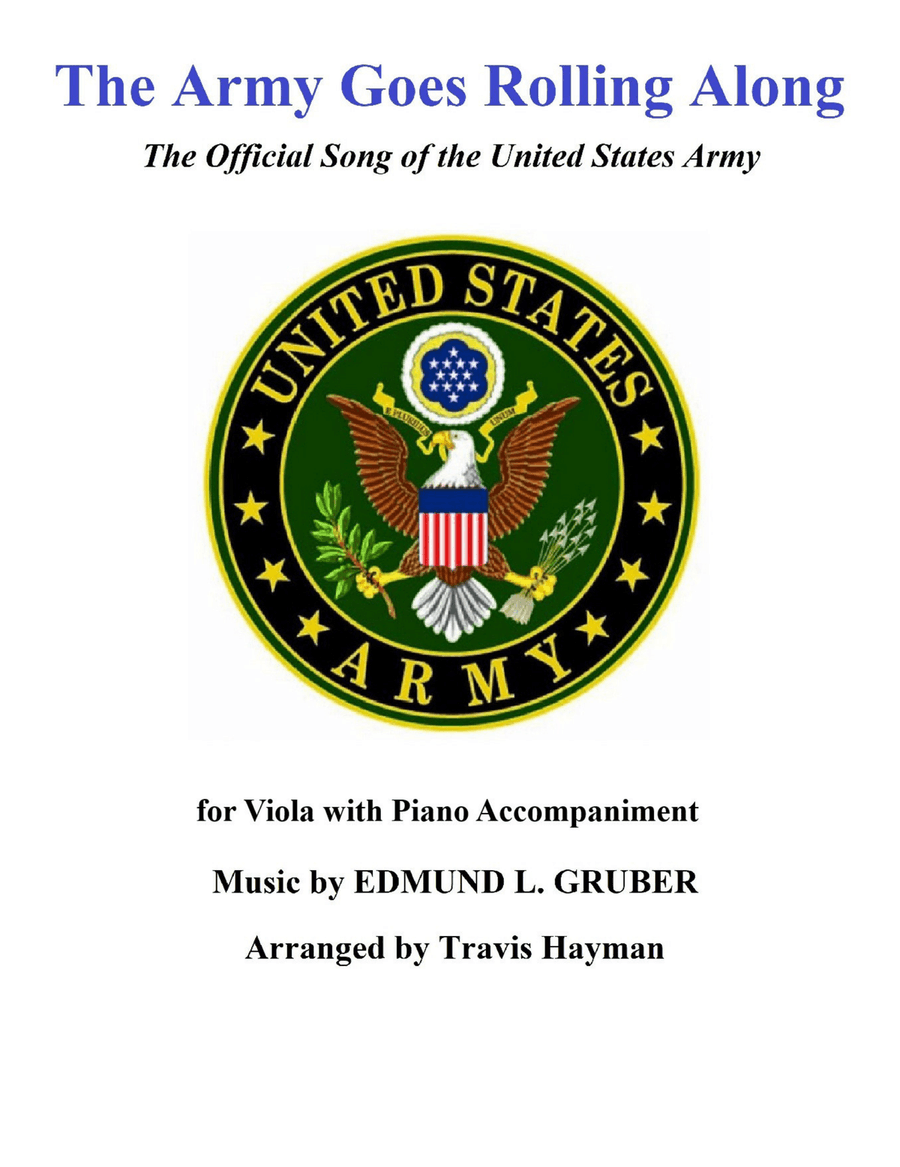 The Army Goes Rolling Along - for Viola with Piano Accompaniment Viola scores gallery preview page 1