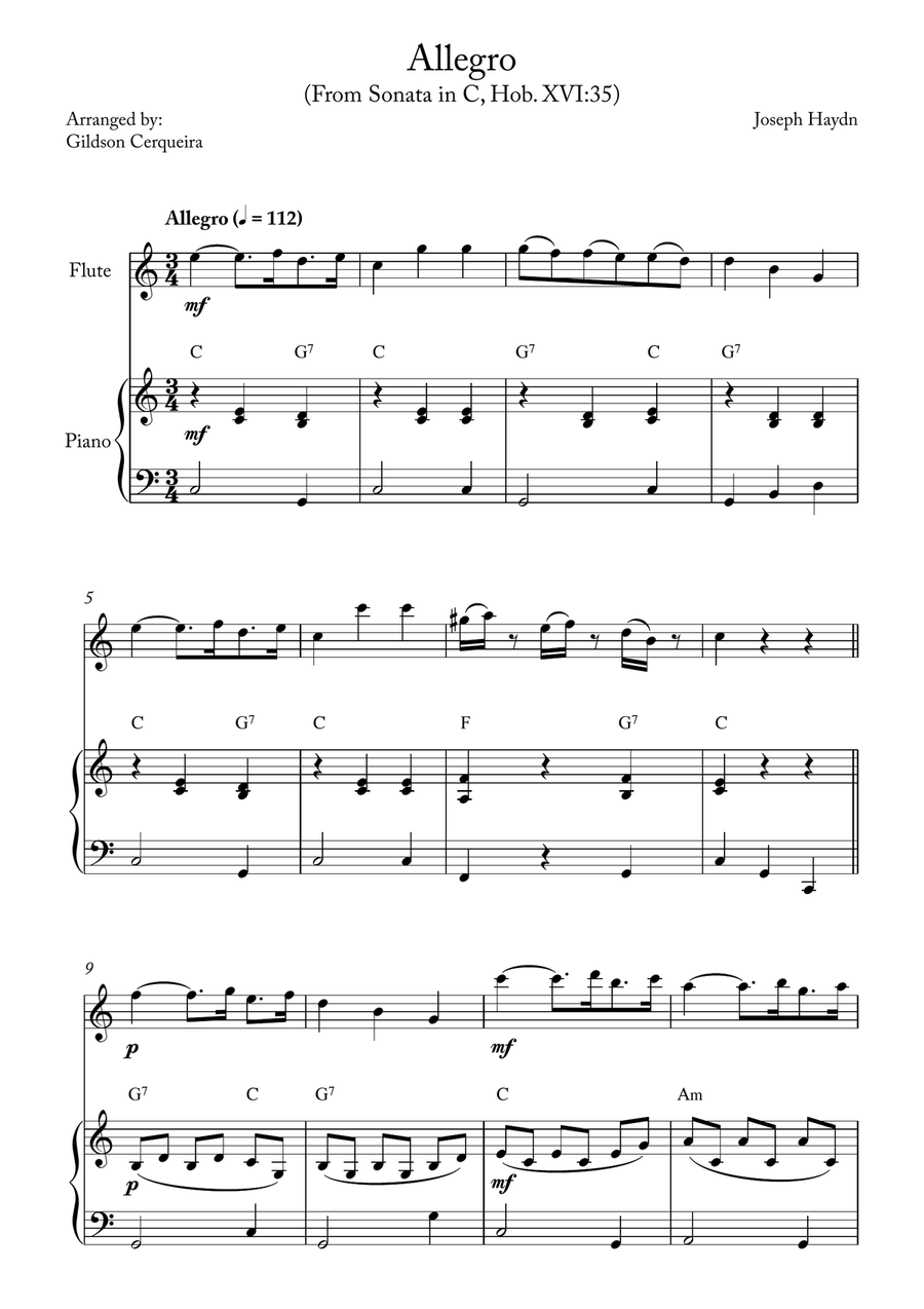 Allegro Allegro Chamber Music scores gallery preview page 1