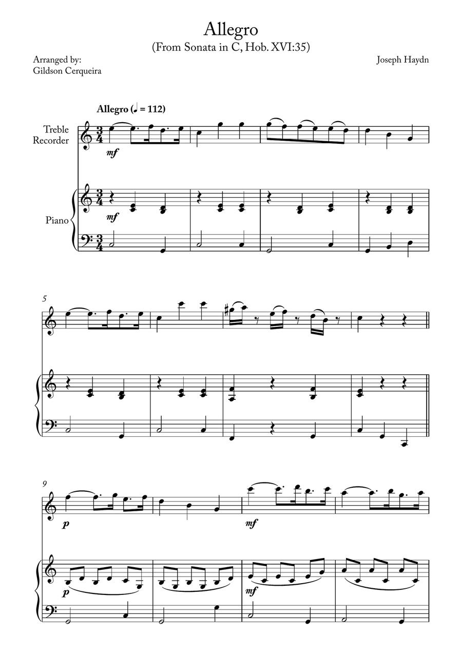 Allegro Allegro Chamber Music scores gallery preview page 1