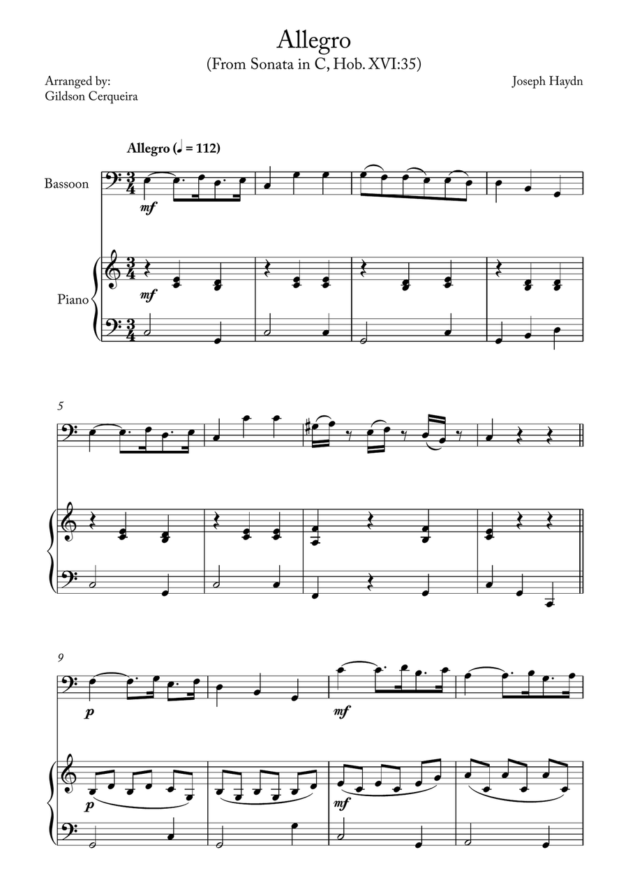 Allegro Chamber Music scores gallery preview page 1