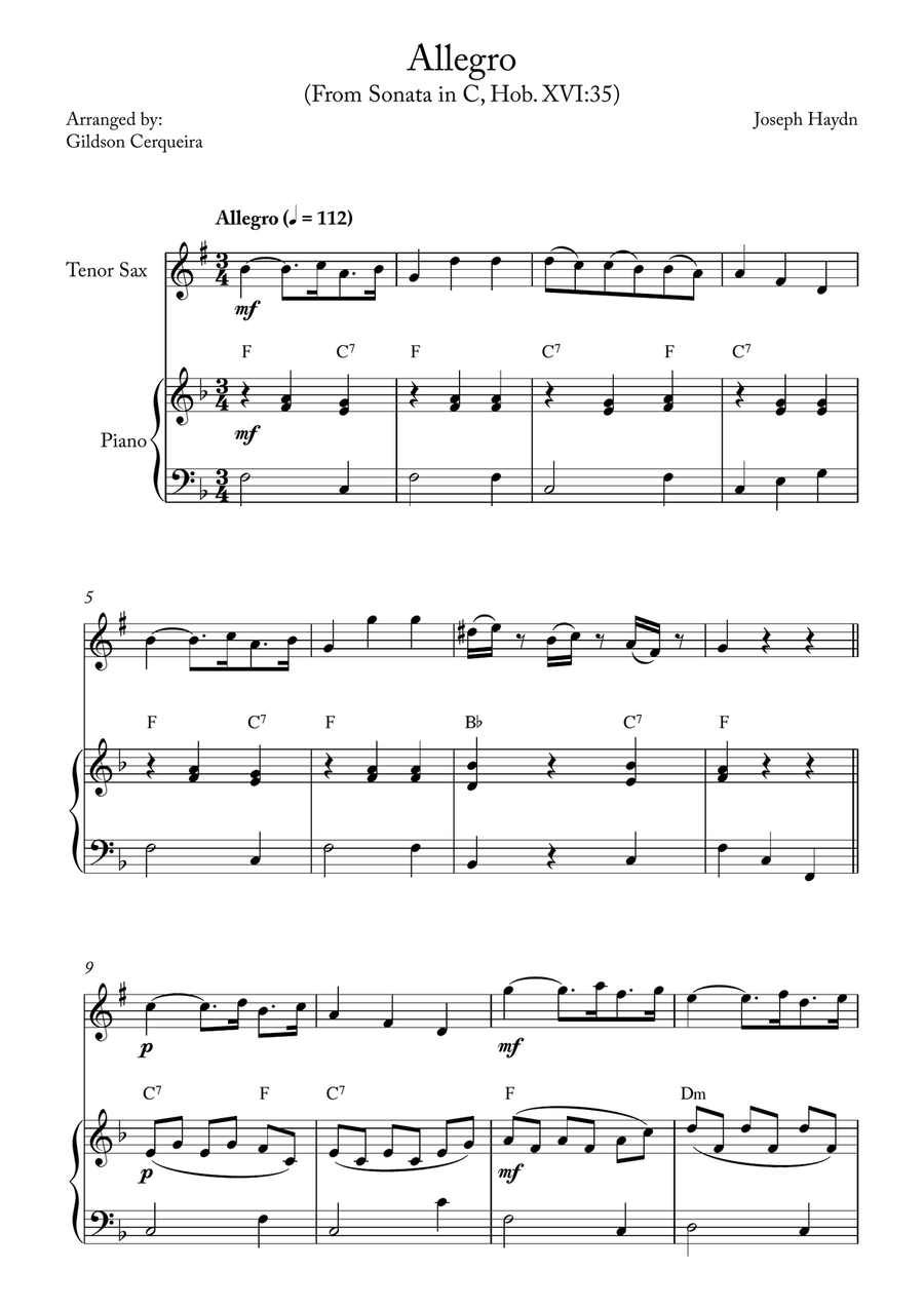 Allegro Allegro Chamber Music scores gallery preview page 1
