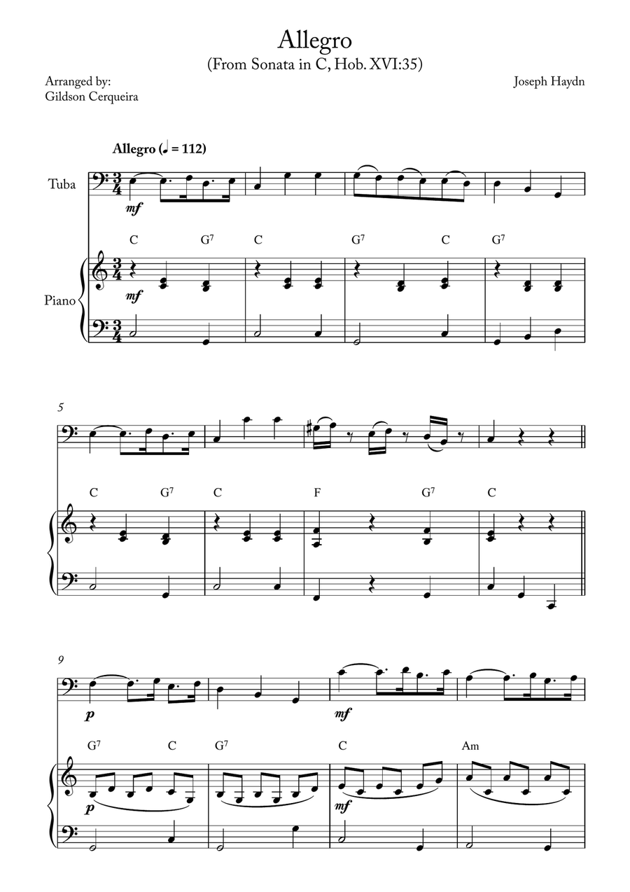 Allegro Allegro Chamber Music scores gallery preview page 1