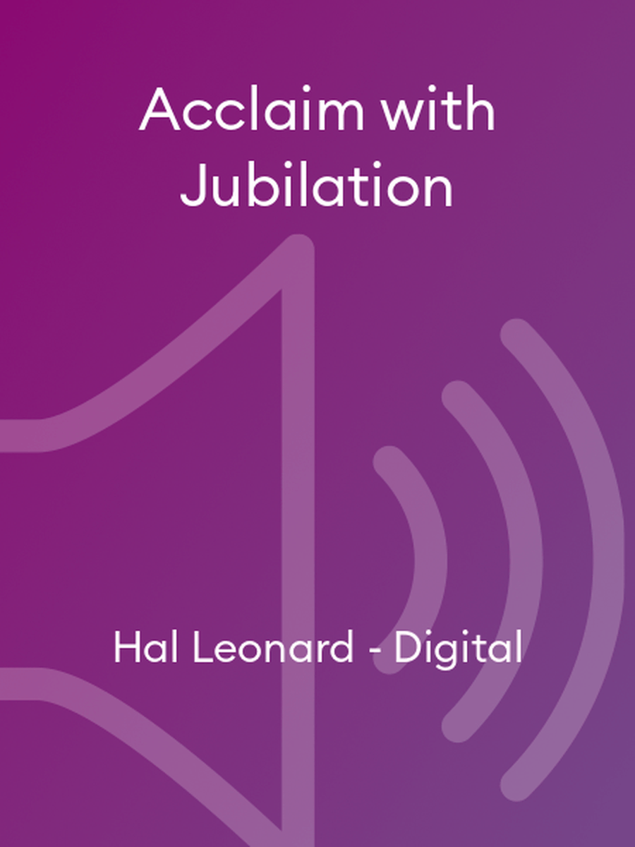 Acclaim with Jubilation Acclaim with Jubilation Choir scores gallery preview page 1