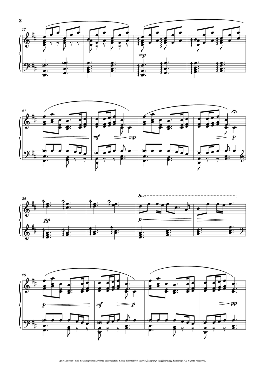 First Light. Sweet, calm and meditative piano piece Piano Solo scores gallery preview page 2