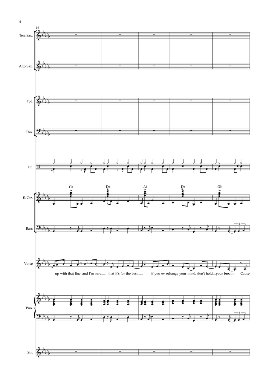 It's A Beautiful Day It's A Beautiful Day Jazz Ensemble scores gallery preview page 4