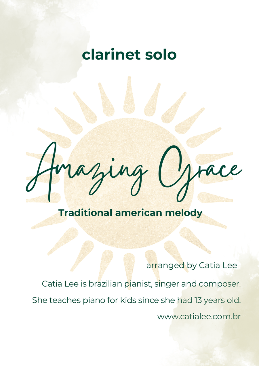 Amazing Grace for Clarinet solo Clarinet Solo scores gallery preview page 1