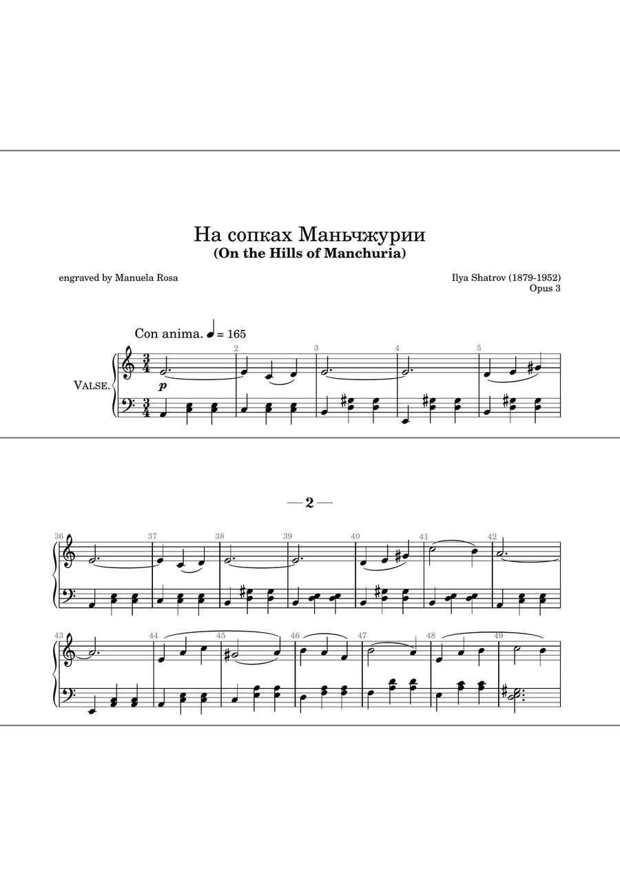 On the Hills of Manchuria (Na Sopkach Mandzurii) easy piano version Piano Method scores gallery preview page 5