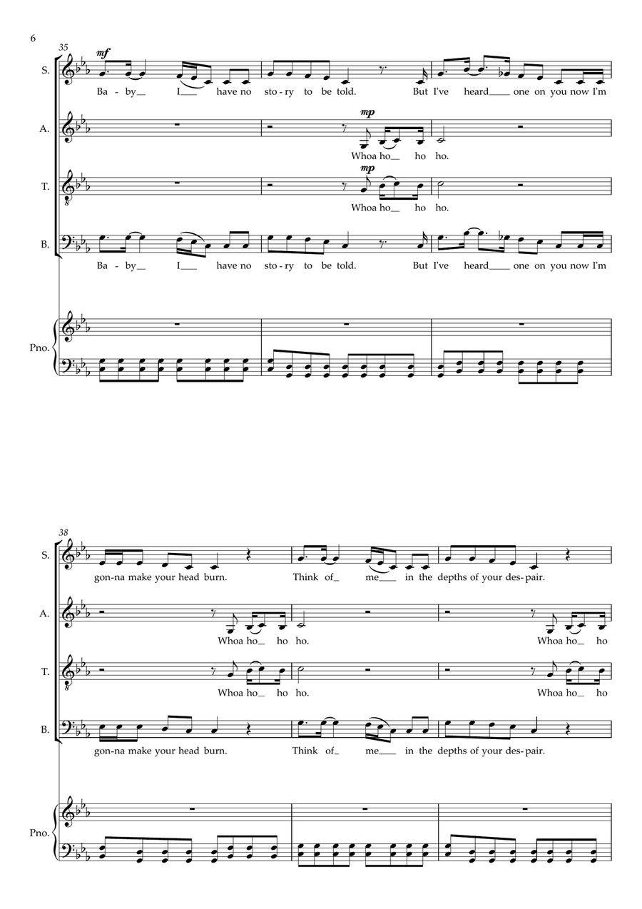 Rolling In The Deep Rolling In The Deep Divisi scores gallery preview page 6