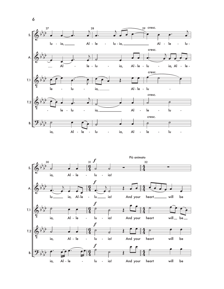 I Will Not Leave You Comfortless 4-Part - Digital Sheet Music page 5