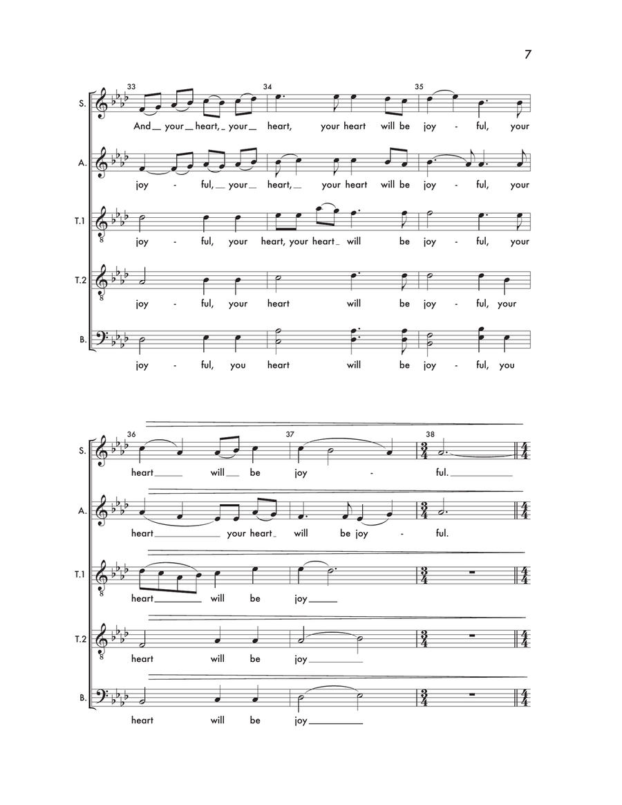 I Will Not Leave You Comfortless 4-Part - Digital Sheet Music page 6