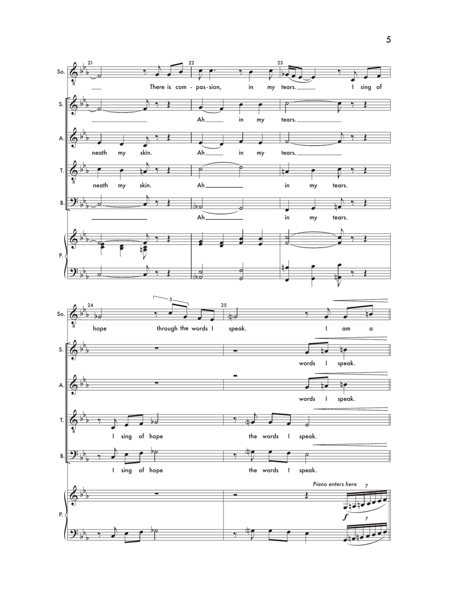 I Am A Face! I Am A Face! 4-Part scores gallery preview page 4