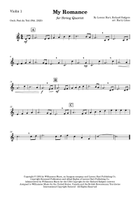 My Romance String Quartet scores gallery preview page 3