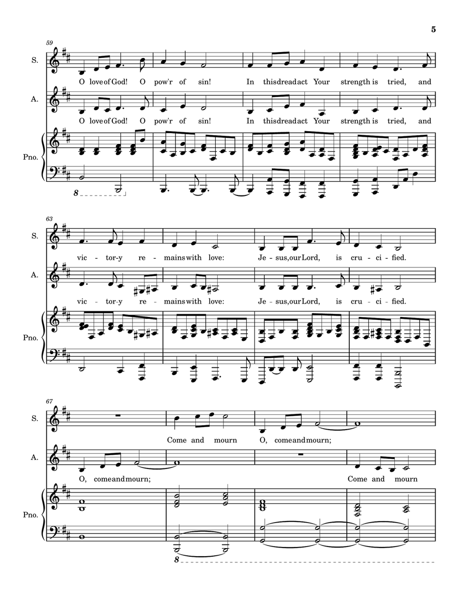 O Come and Mourn (Choral Suite for Good Friday) - SA SA scores gallery preview page 6