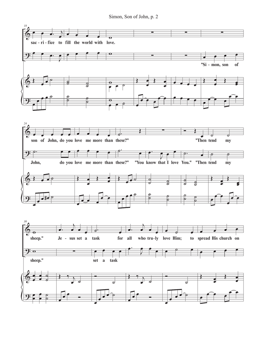 Simon, son of John Simon, son of John 2-Part scores gallery preview page 2