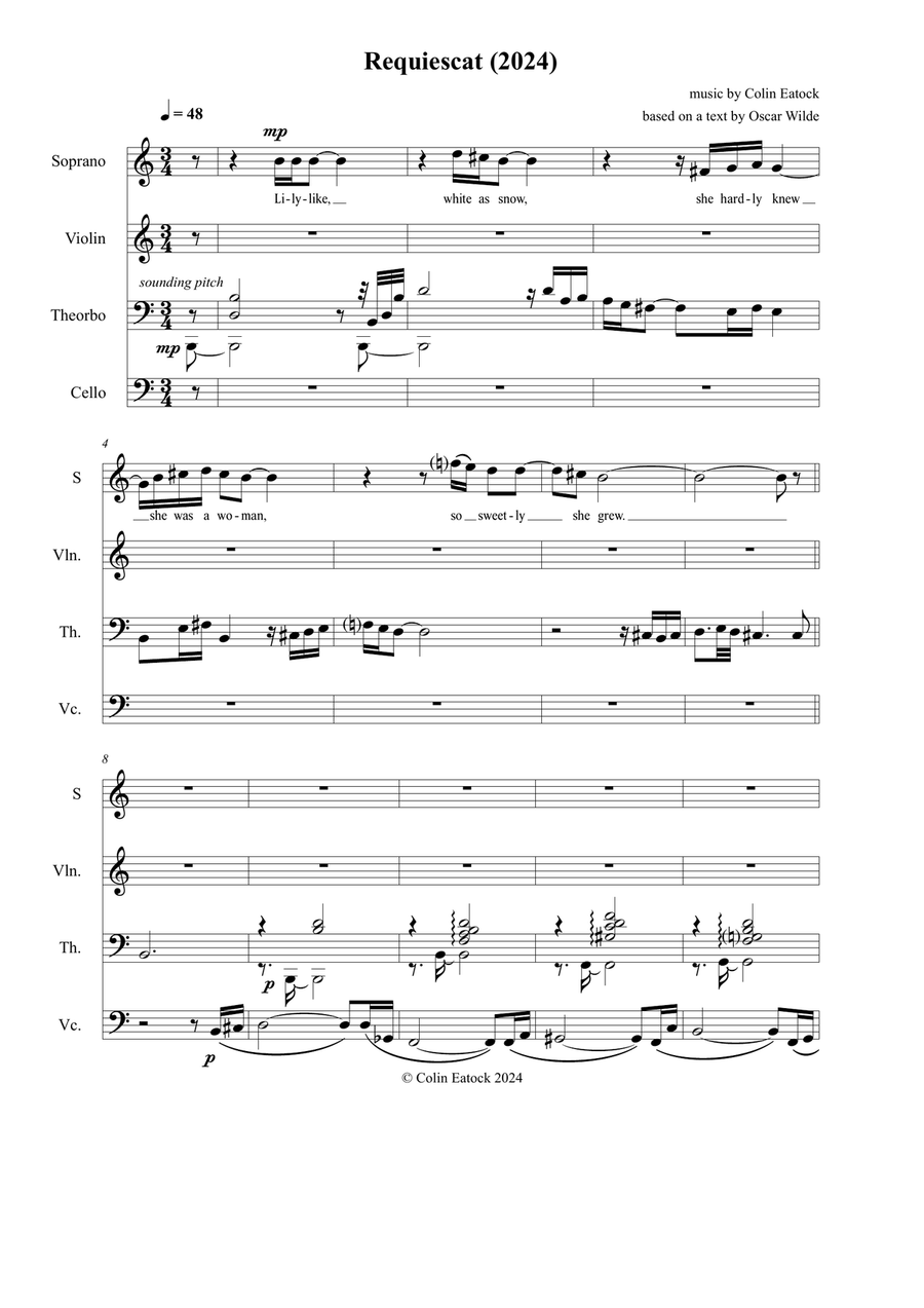 Requiescat (2024) Small Ensemble scores gallery preview page 3