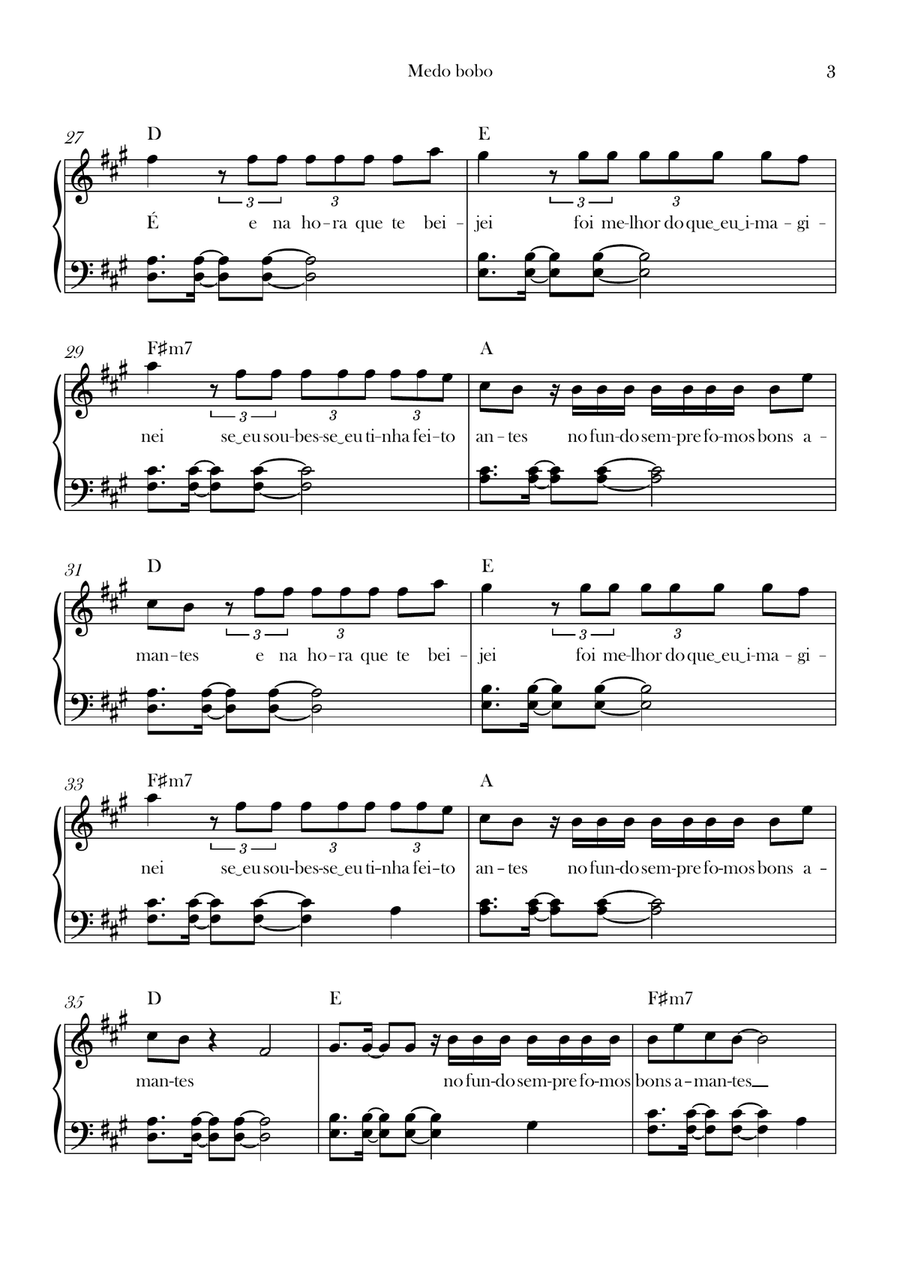 Medo Bobo Medo Bobo A Cappella scores gallery preview page 3