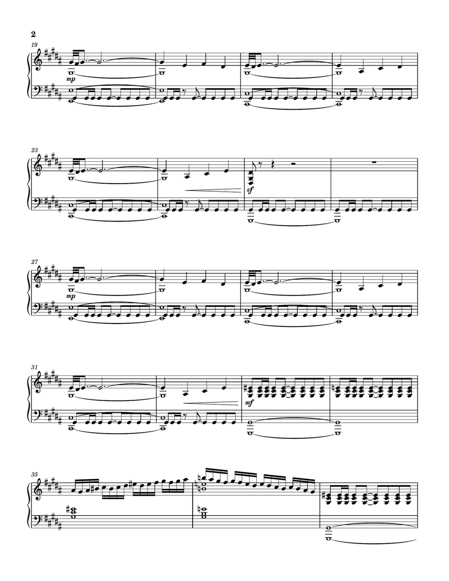 No. 15 in g-sharp minor No. 15 in g-sharp minor Piano Solo scores gallery preview page 2