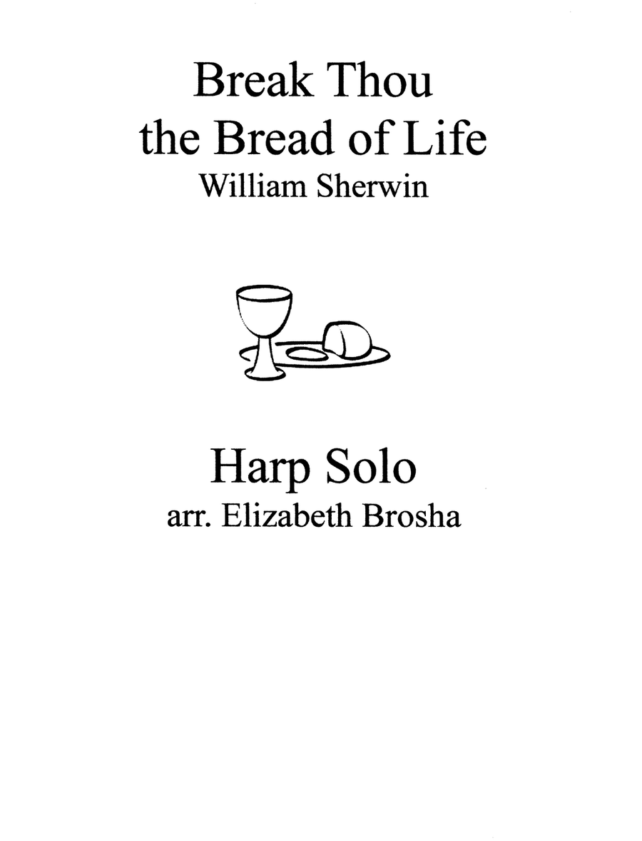 Break Thou the Bread of Life Celtic Harp scores gallery preview page 1
