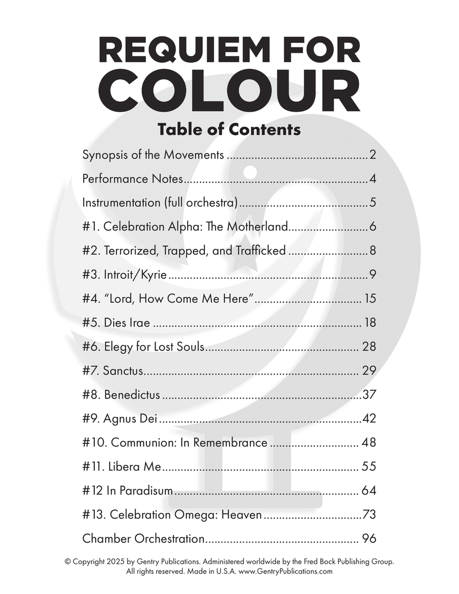 Requiem For Color Requiem For Color 4-Part scores gallery preview page 2