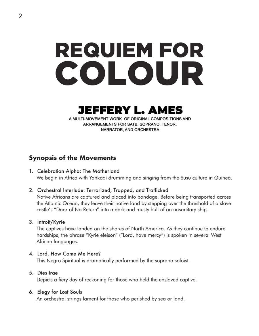 Requiem For Color Requiem For Color 4-Part scores gallery preview page 3