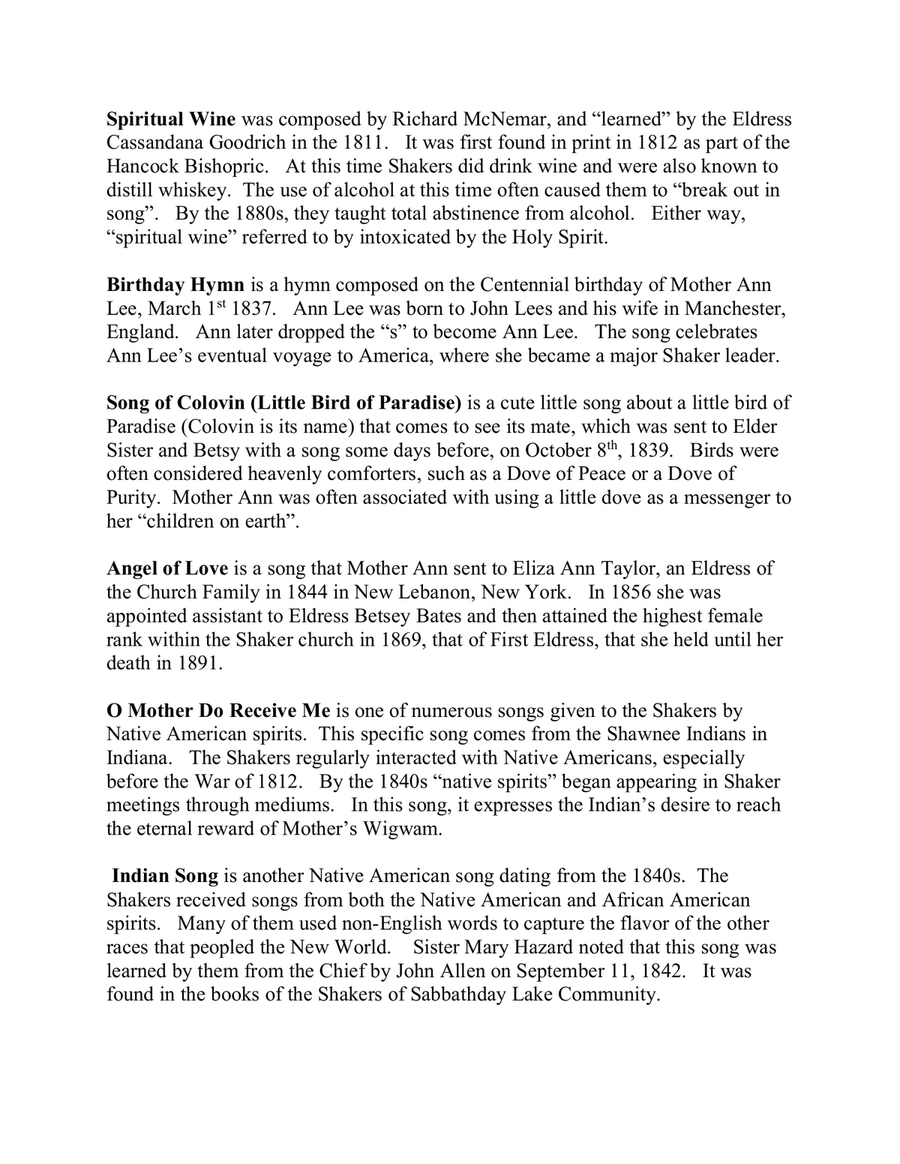 Shaker Hymns for the Small Harp Celtic Harp scores gallery preview page 5