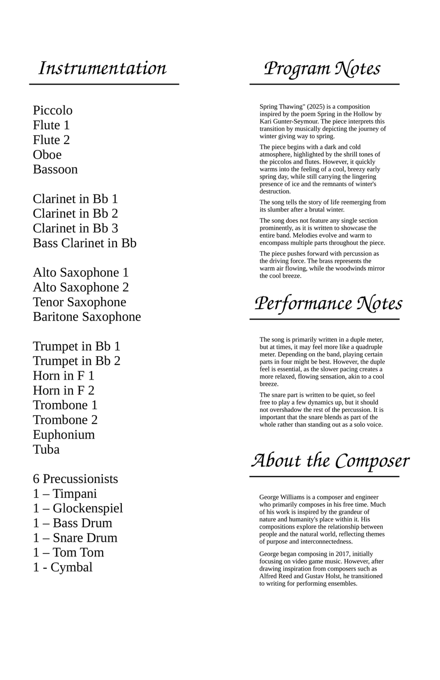Spring Thawing Spring Thawing Concert Band scores gallery preview page 2