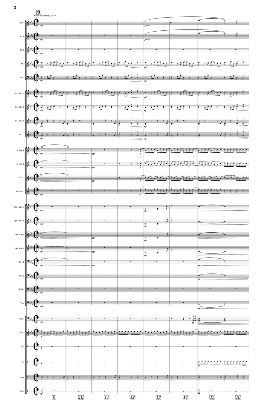 Spring Thawing Spring Thawing Concert Band scores gallery preview page 4