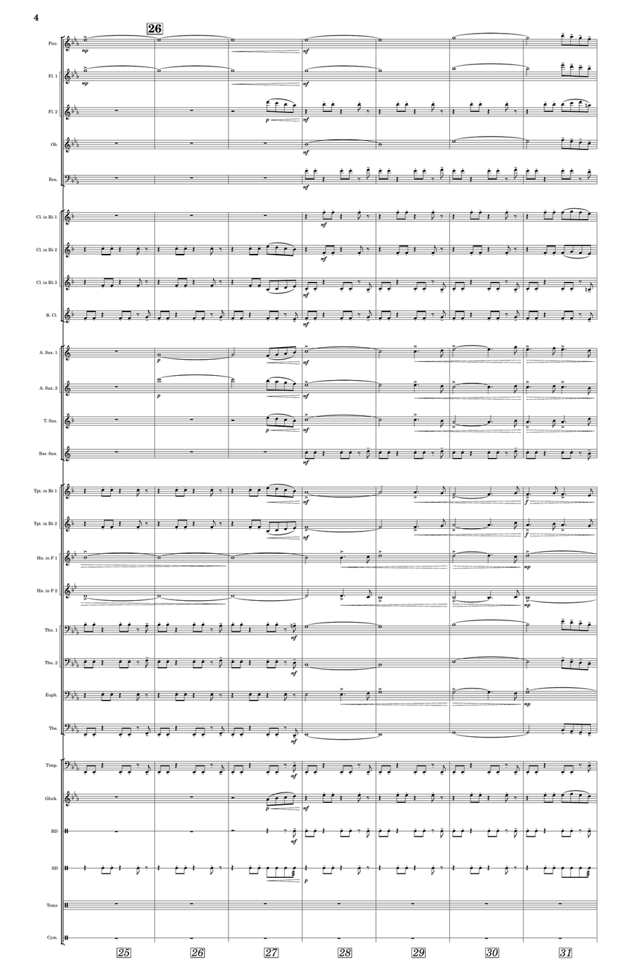 Spring Thawing Spring Thawing Concert Band scores gallery preview page 6
