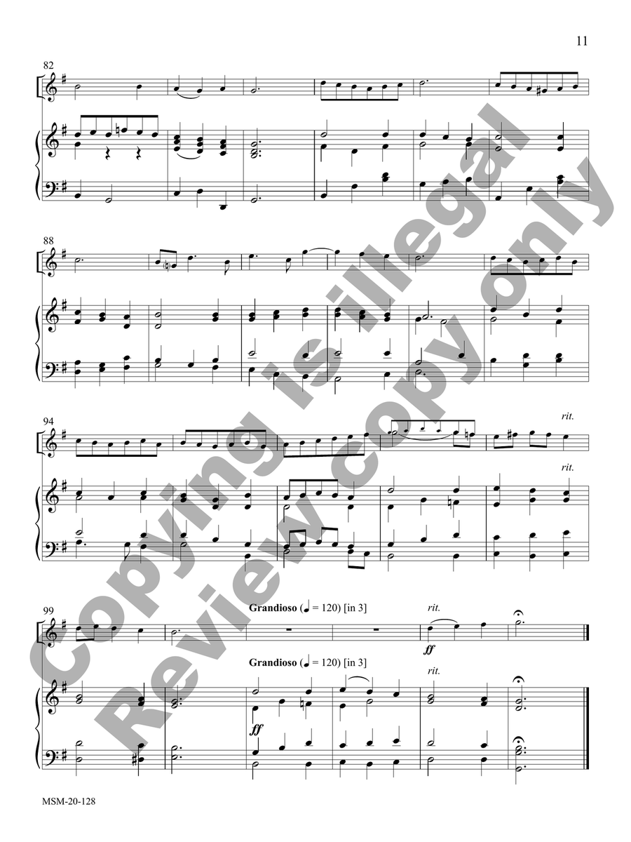 Lift Up Your Heads Lift Up Your Heads C Trumpet scores gallery preview page 6