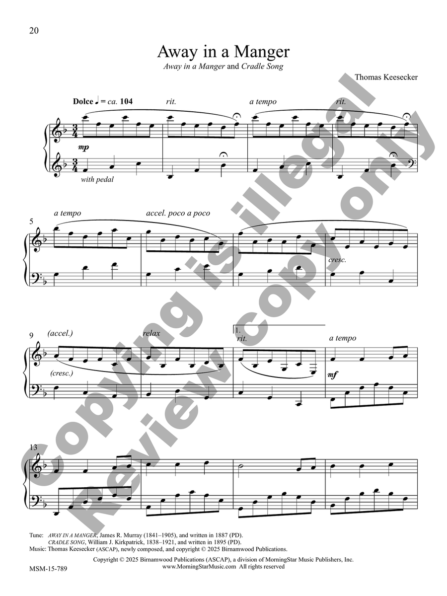 The Snow Lay on the Ground Piano Solo scores gallery preview page 6