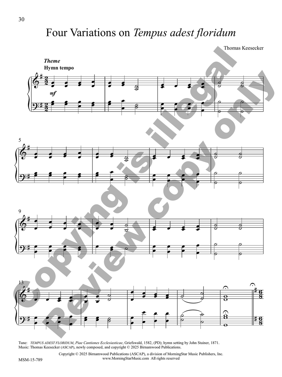 The Snow Lay on the Ground Piano Solo scores gallery preview page 9