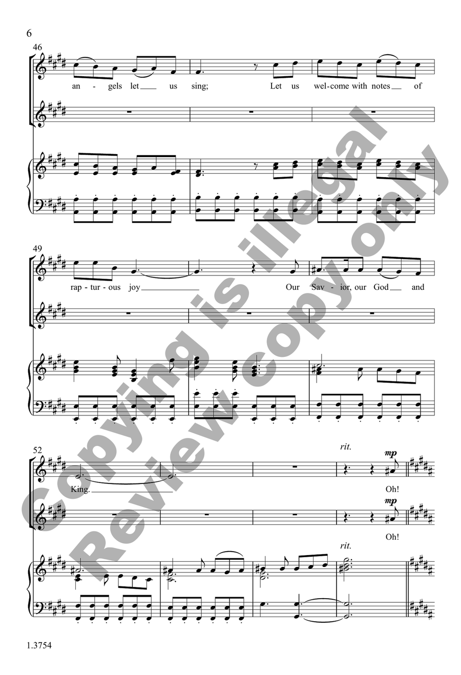 A Carol of Joy A Carol of Joy 3-Part scores gallery preview page 6