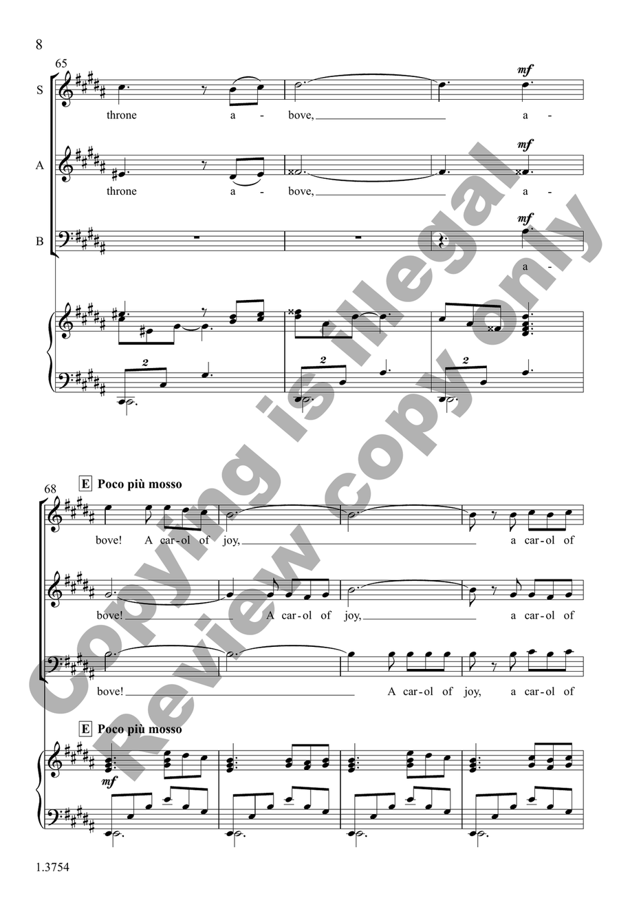 A Carol of Joy A Carol of Joy 3-Part scores gallery preview page 8