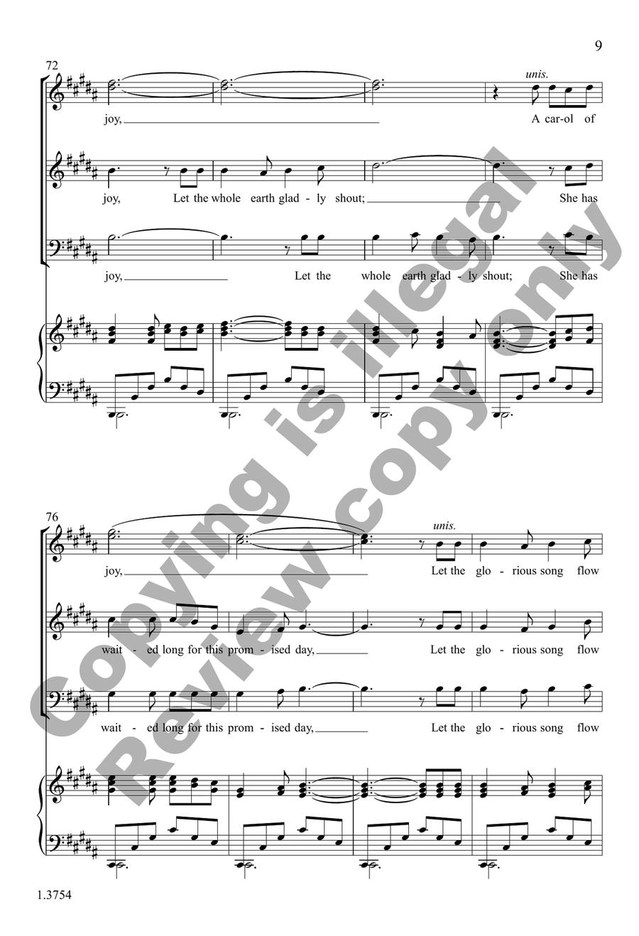 A Carol of Joy A Carol of Joy 3-Part scores gallery preview page 9